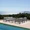 Armen Living Cuffay 4 Piece Outdoor Patio Furniture Set in Black Aluminum and Rope with Gray Cushions 840254332447 - alternate 3